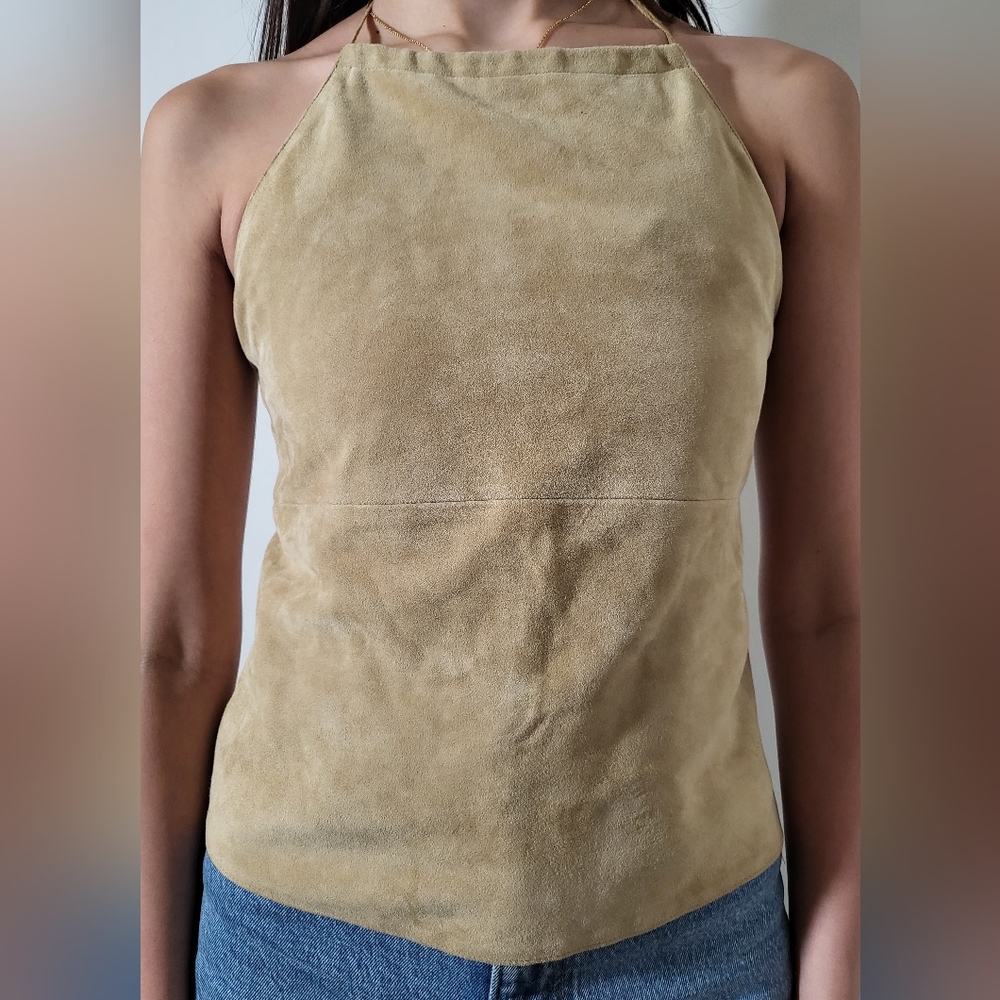 Banana Republic Tan Halter Top